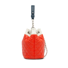 CC Quilted Lambskin Cuba Drawstring Bucket_2