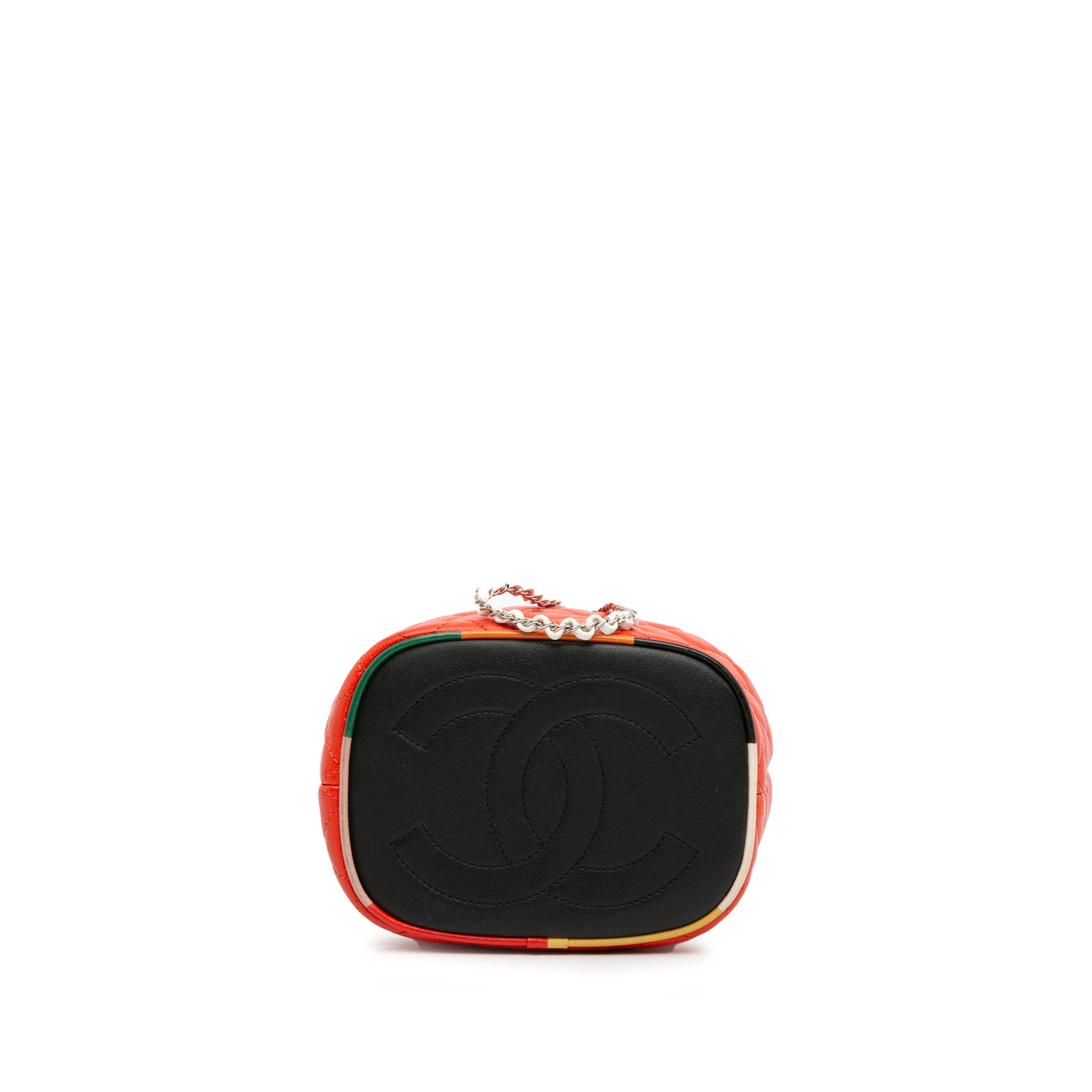 CC Quilted Lambskin Cuba Drawstring Bucket_4