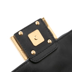 Mini Zucca Embossed Leather Baguette Satchel