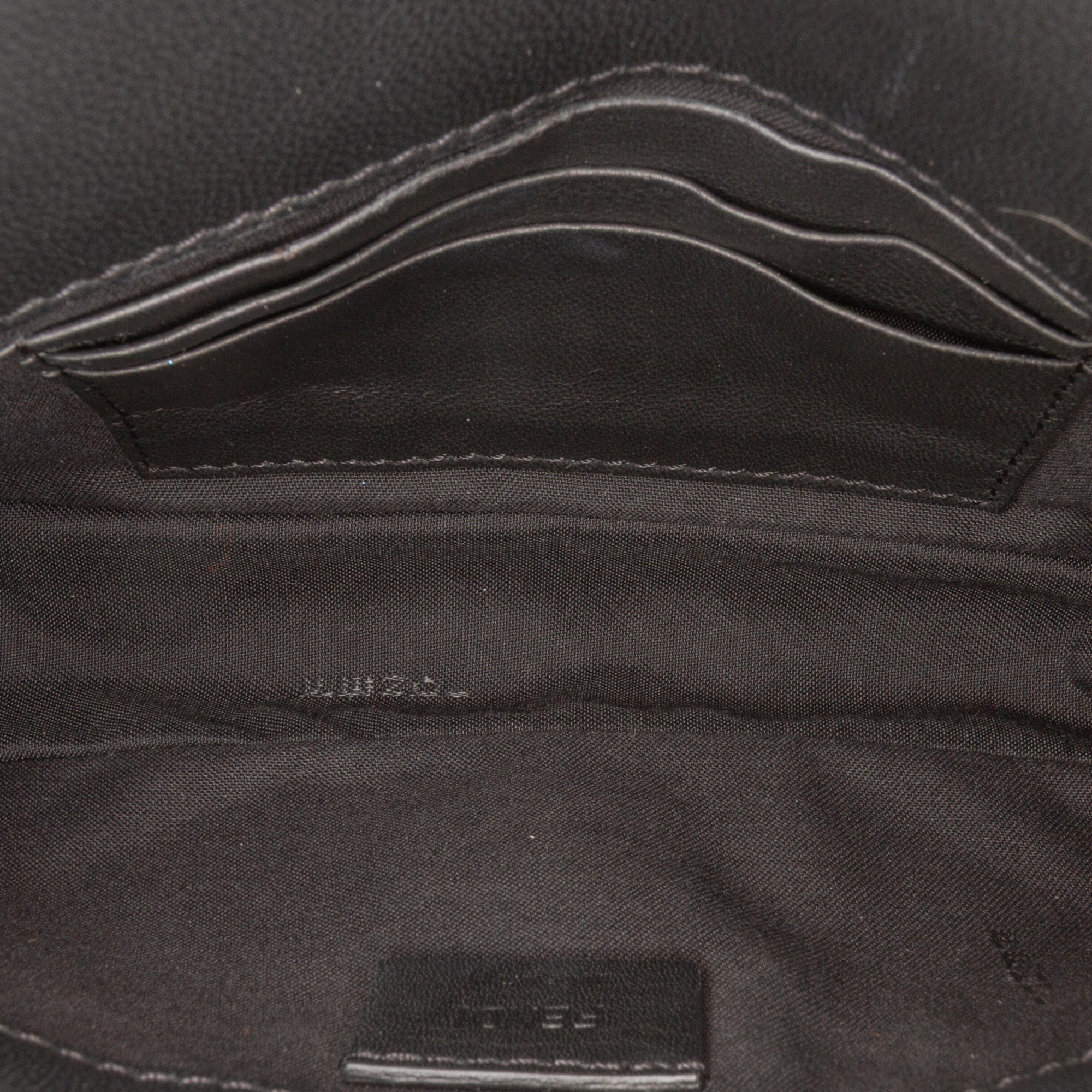 Mini Zucca Embossed Leather Baguette Satchel