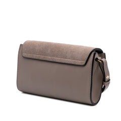 Mini Calfskin and Suede Faye Chain Crossbody