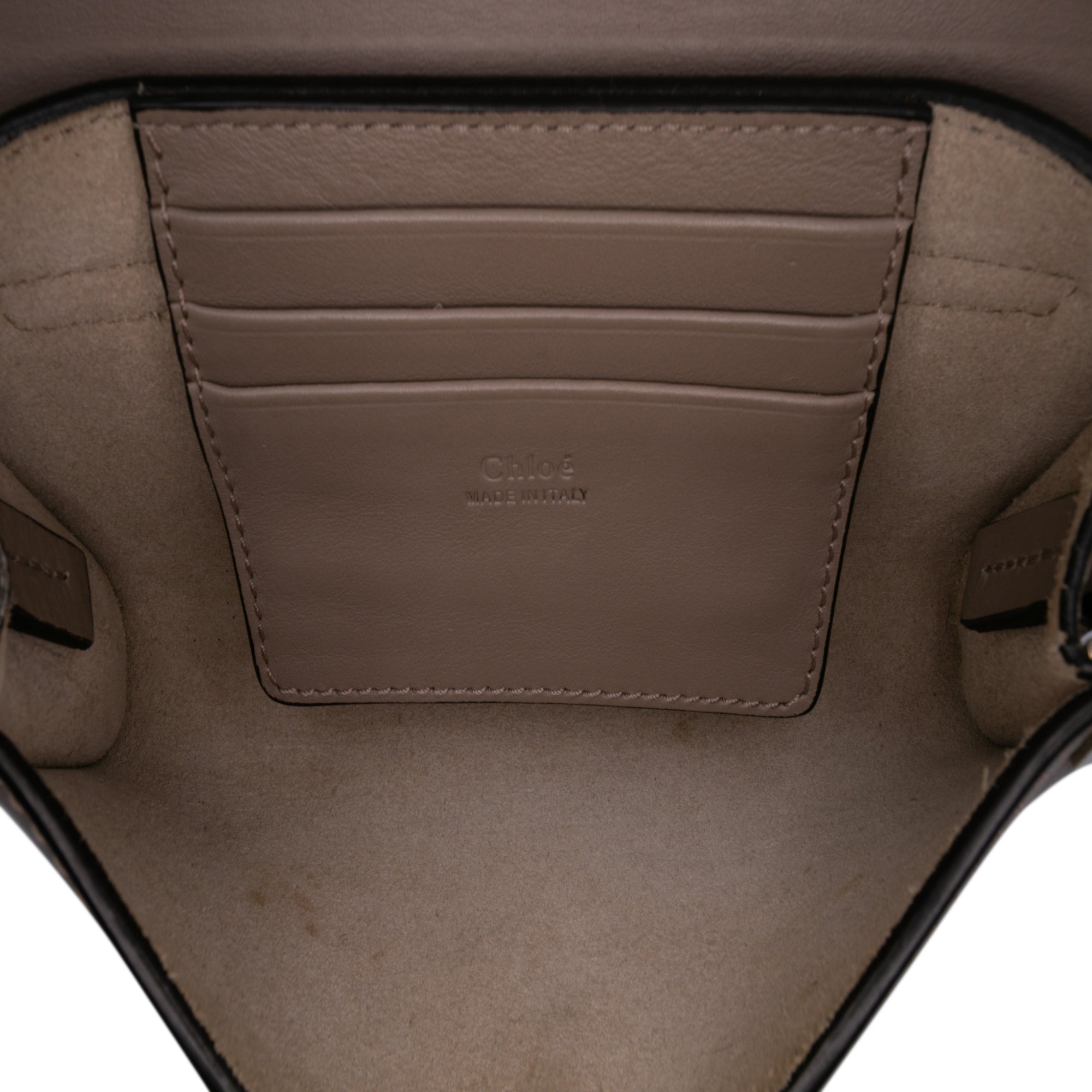 Mini Calfskin and Suede Faye Chain Crossbody