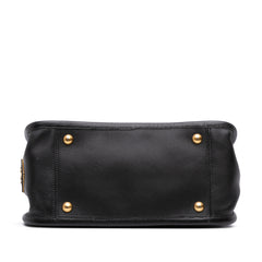 Saffiano Lucido Top Handle Frame Tote