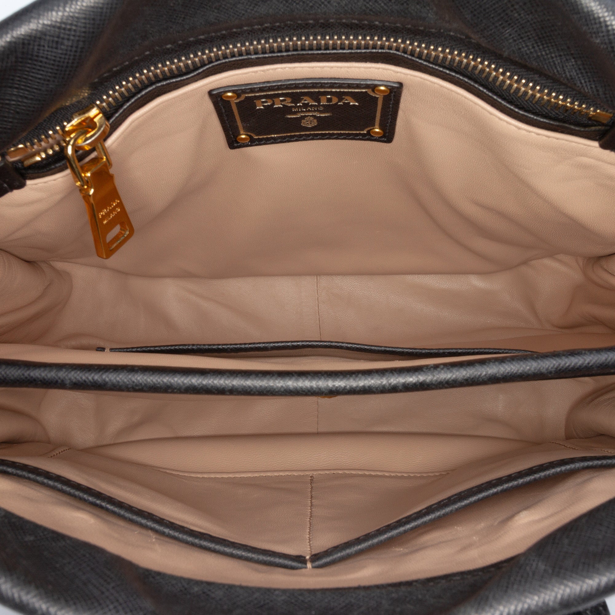 Saffiano Lucido Top Handle Frame Tote