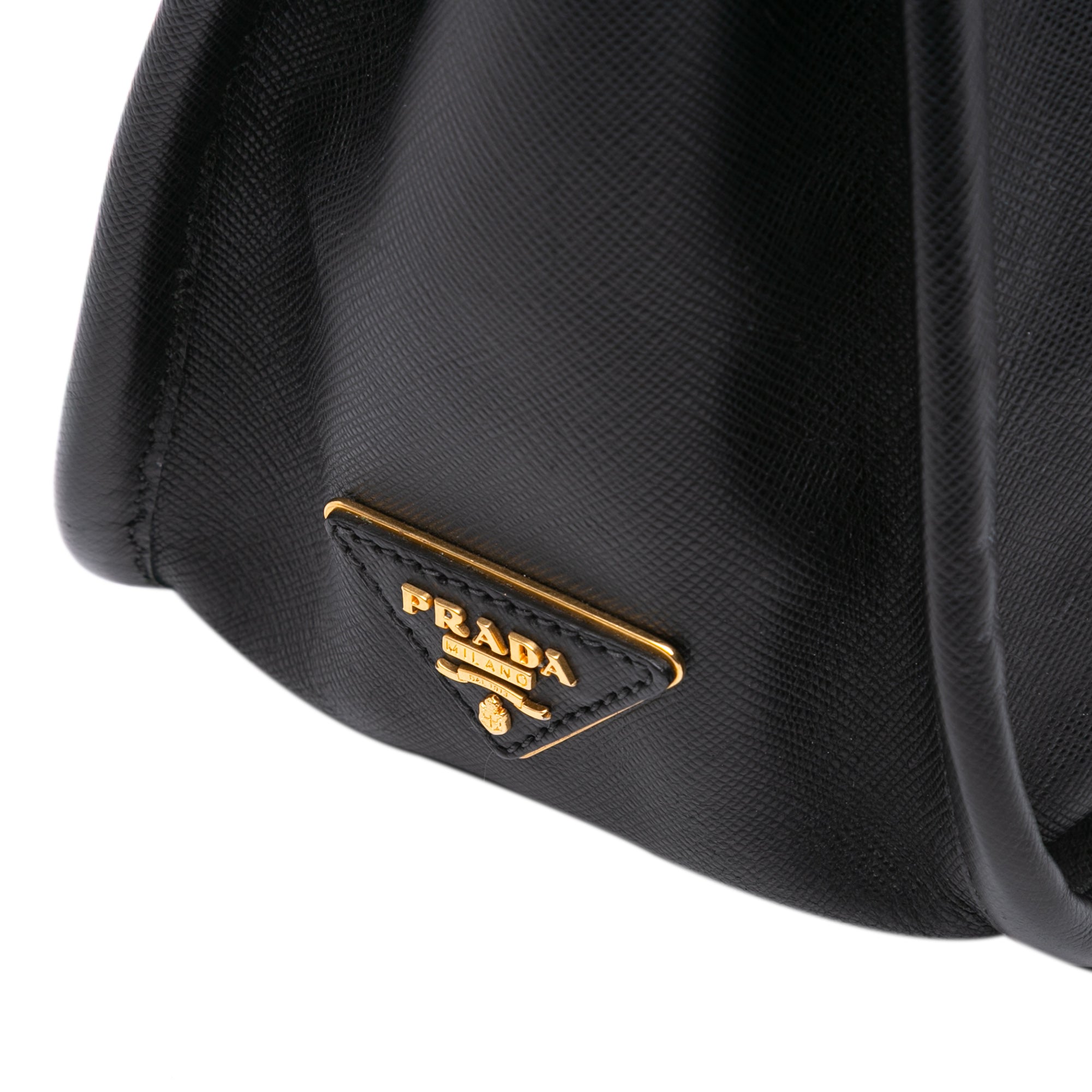 Saffiano Lucido Top Handle Frame Tote