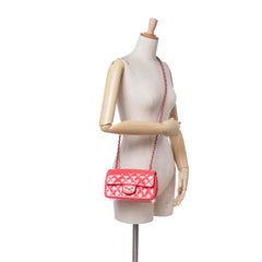 Mini Rectangular Classic Patent Single Flap