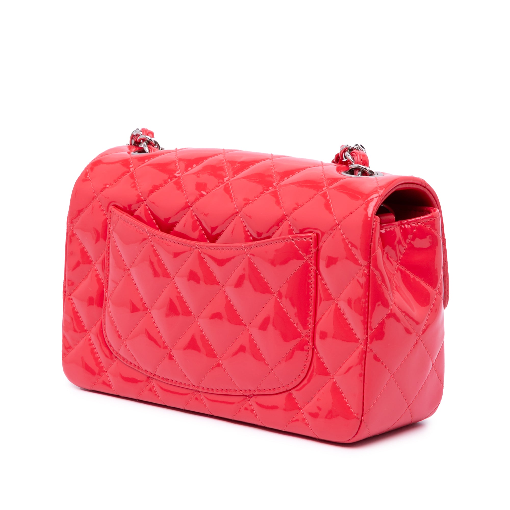 Mini Rectangular Classic Patent Single Flap