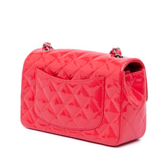 Mini Rectangular Classic Patent Single Flap