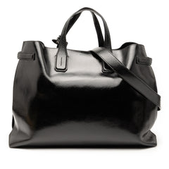 Large Soft Calfskin Banner Satchel