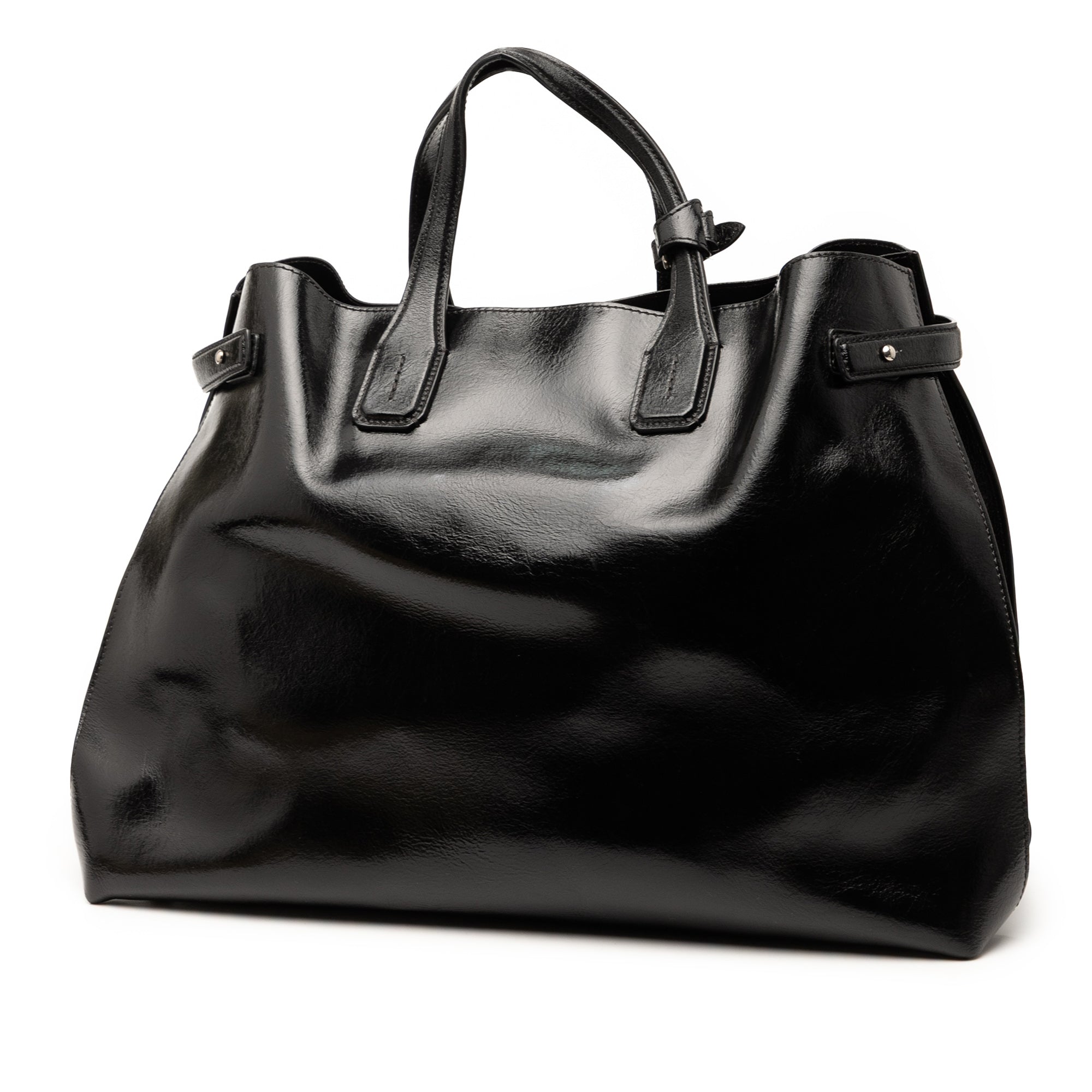 Large Soft Calfskin Banner Satchel