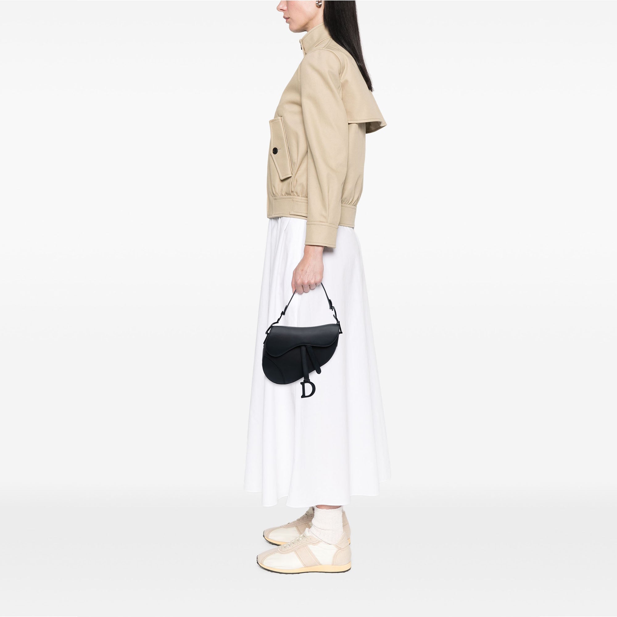 Ultra Matte Calfskin Saddle Bag