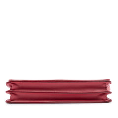 Bicolor Saffiano Lux Wallet On Strap