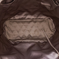 Large Quilted Tweed and Vinyl Funny Patchwork Tote