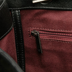 Small Quilted Glazed Calfskin Duo Color Tote