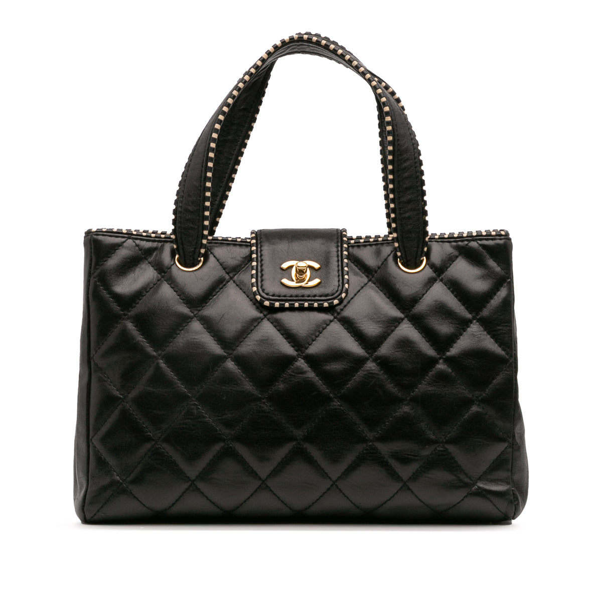 CC Quilted Lambskin Handbag