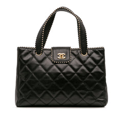 CC Quilted Lambskin Handbag