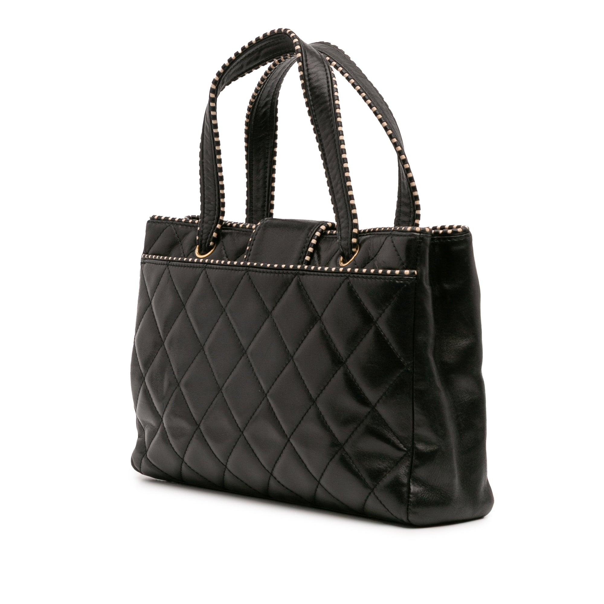 CC Quilted Lambskin Handbag