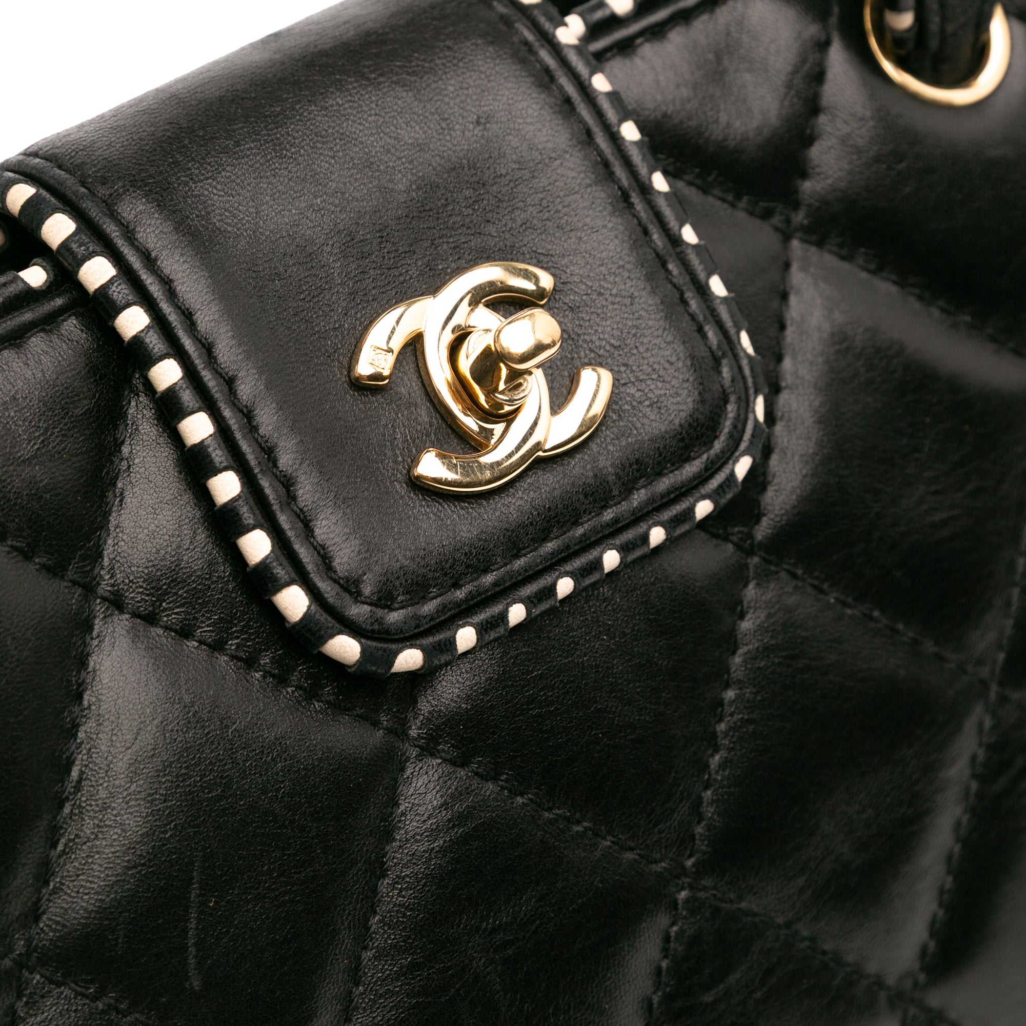 CC Quilted Lambskin Handbag