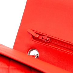 Medium Classic Perforated Lambskin Double Flap