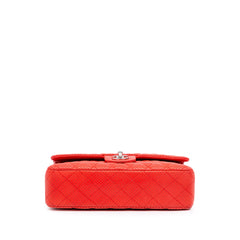 Medium Classic Perforated Lambskin Double Flap