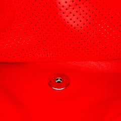 Medium Classic Perforated Lambskin Double Flap