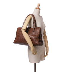 Large Chene Tratteggiato Intrecciato Roma Tote
