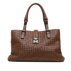 Large Chene Tratteggiato Intrecciato Roma Tote