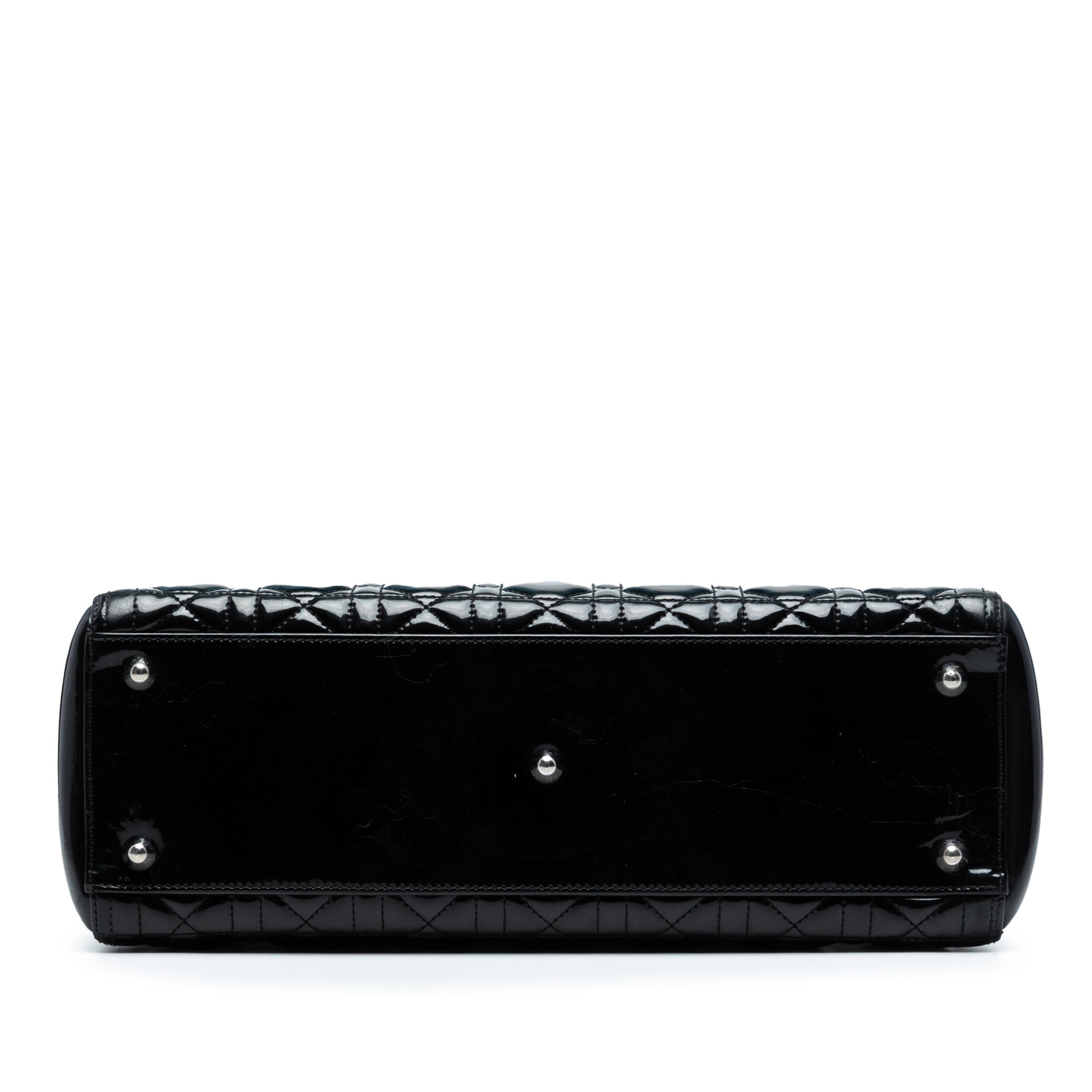 Large Patent Cannage Lady Dior