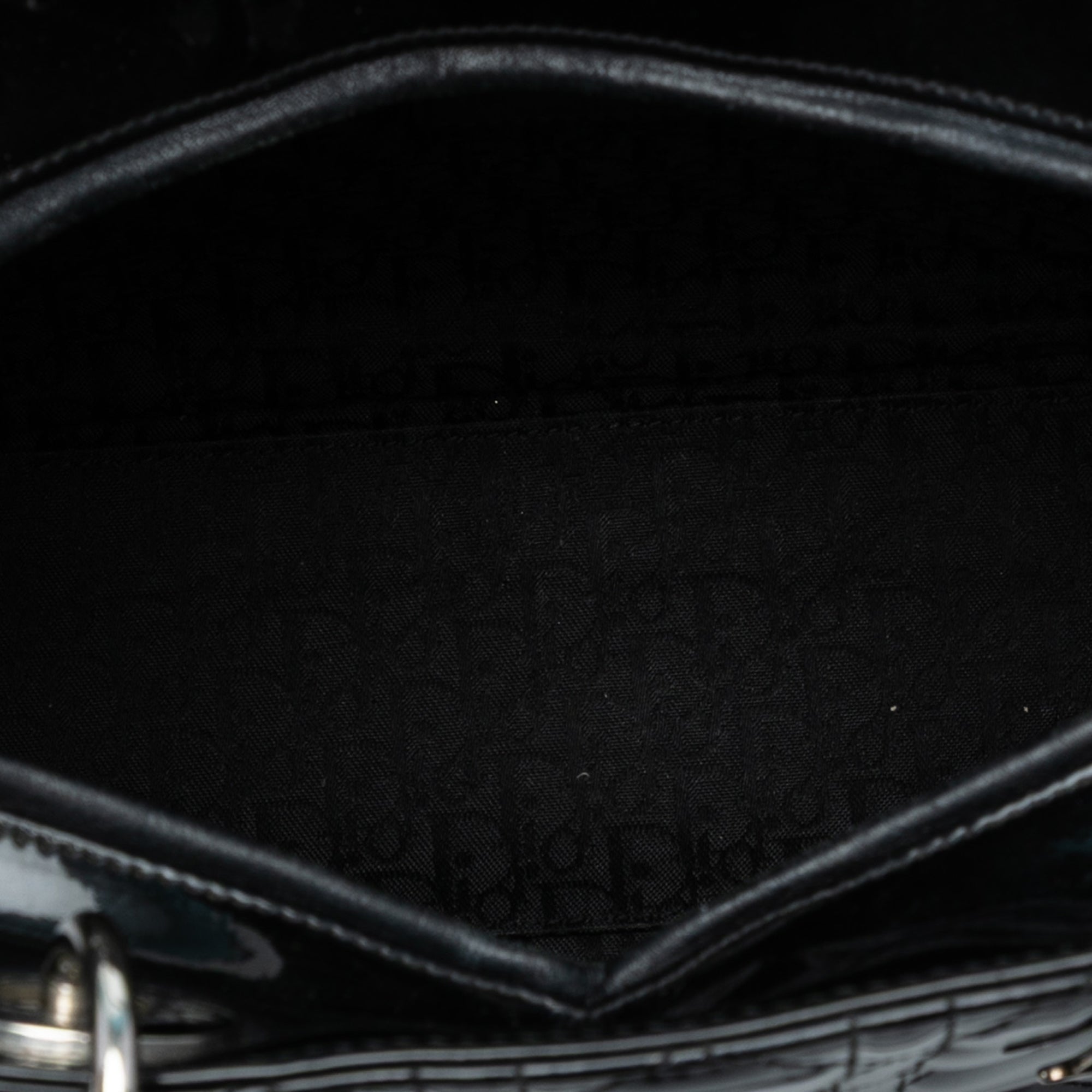 Large Patent Cannage Lady Dior