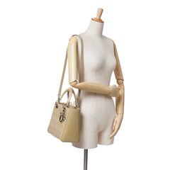 Medium Patent Cannage Lady Dior