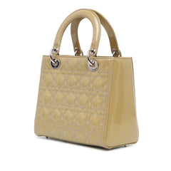 Medium Patent Cannage Lady Dior