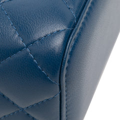 Mini Quilted Lambskin Pearl Crush Vanity Case With Chain