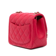 Mini Square Classic Lambskin Single Flap