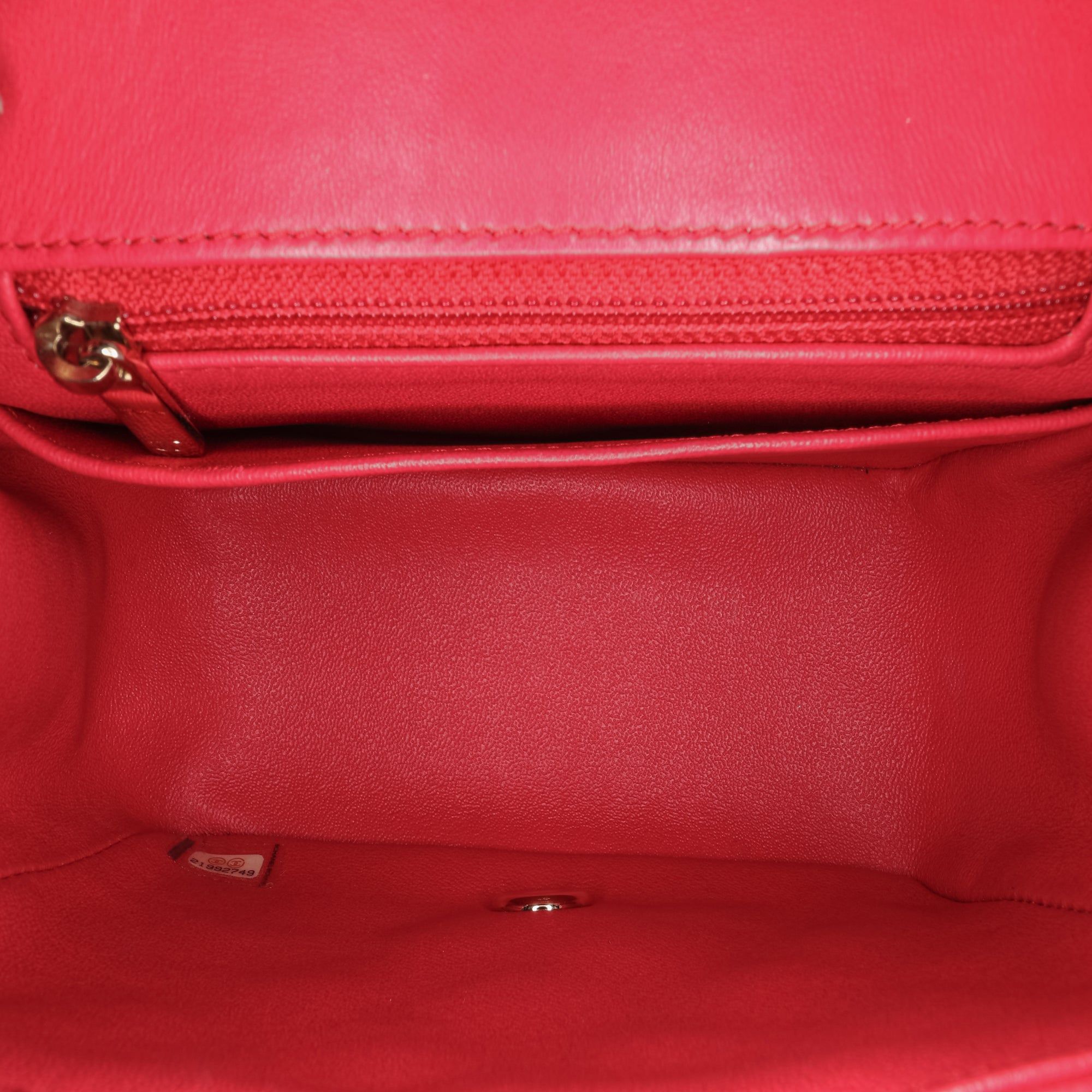Mini Square Classic Lambskin Single Flap