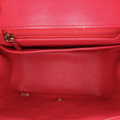 Mini Square Classic Lambskin Single Flap