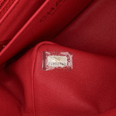 Mini Square Classic Lambskin Single Flap