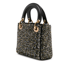 Mini Satin Sequin Embroidered Lady Dior