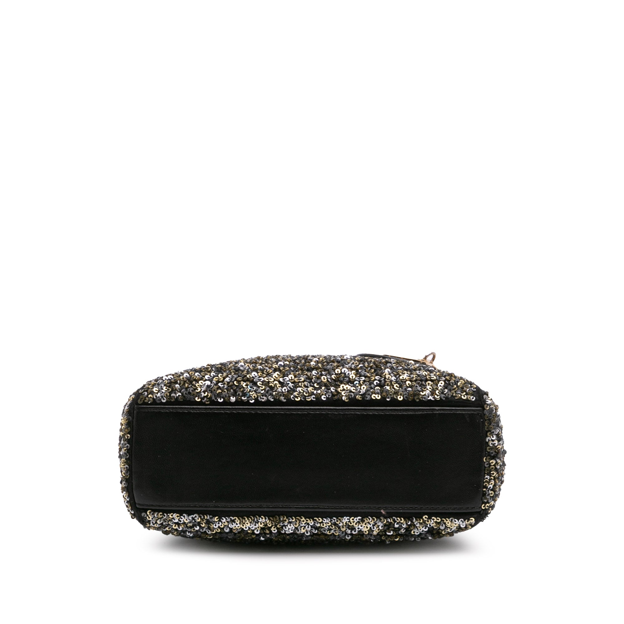 Mini Satin Sequin Embroidered Lady Dior