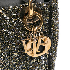 Mini Satin Sequin Embroidered Lady Dior
