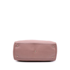Medium Calfskin Bamboo Shopper Satchel