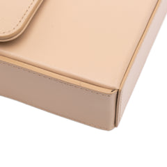 Shiny Calfskin Triomphe Chain Box Shoulder Bag