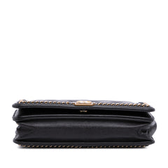 Quilted Calfskin Chain Around Boy Wallet on Chain