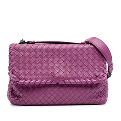 Small Nappa Intrecciato Olympia Shoulder Bag