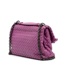 Small Nappa Intrecciato Olympia Shoulder Bag