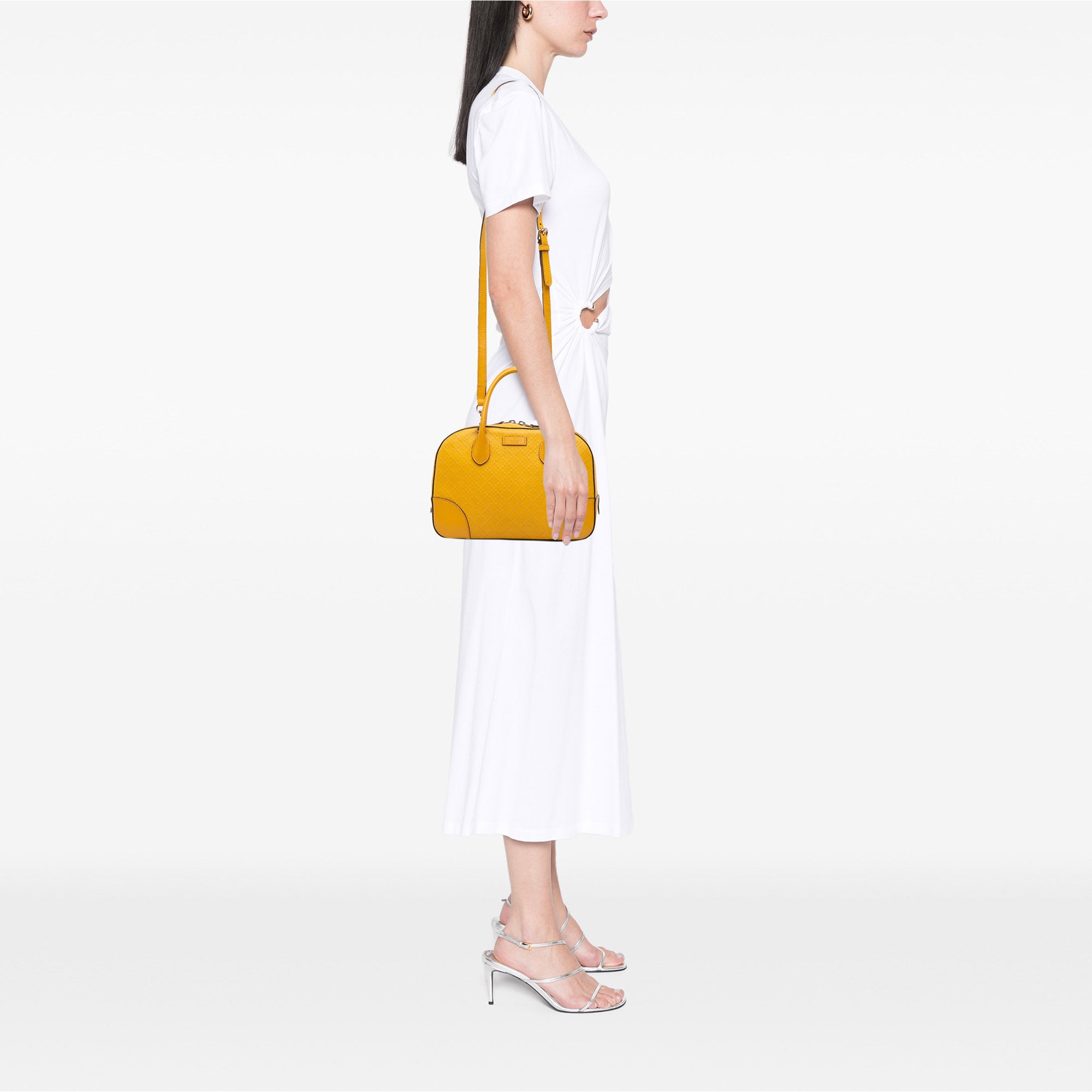 Diamante Bright Leather Satchel