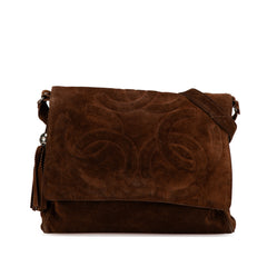 Suede Triple CC Crossbody