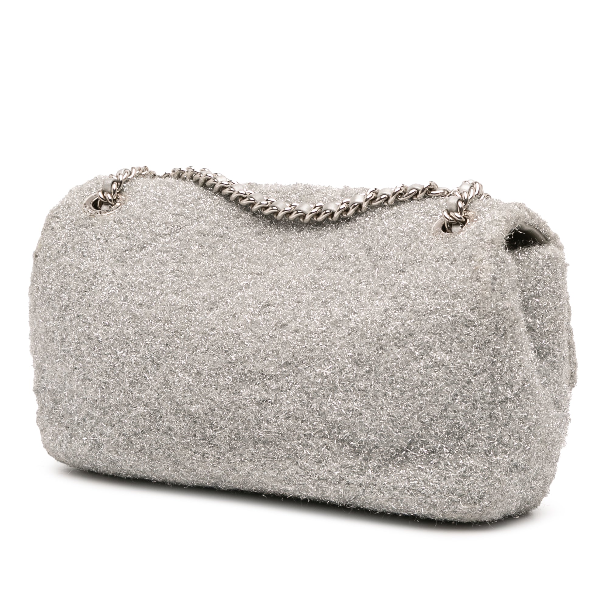 Medium Quilted Lurex Ground Control Pluto Glitter Flap