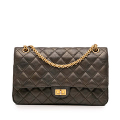 Reissue 2.55 Quilted Metallic Lambskin Double Flap 226