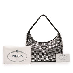 Mini Satin Crystal Re Edition 2000 Shoulder Bag