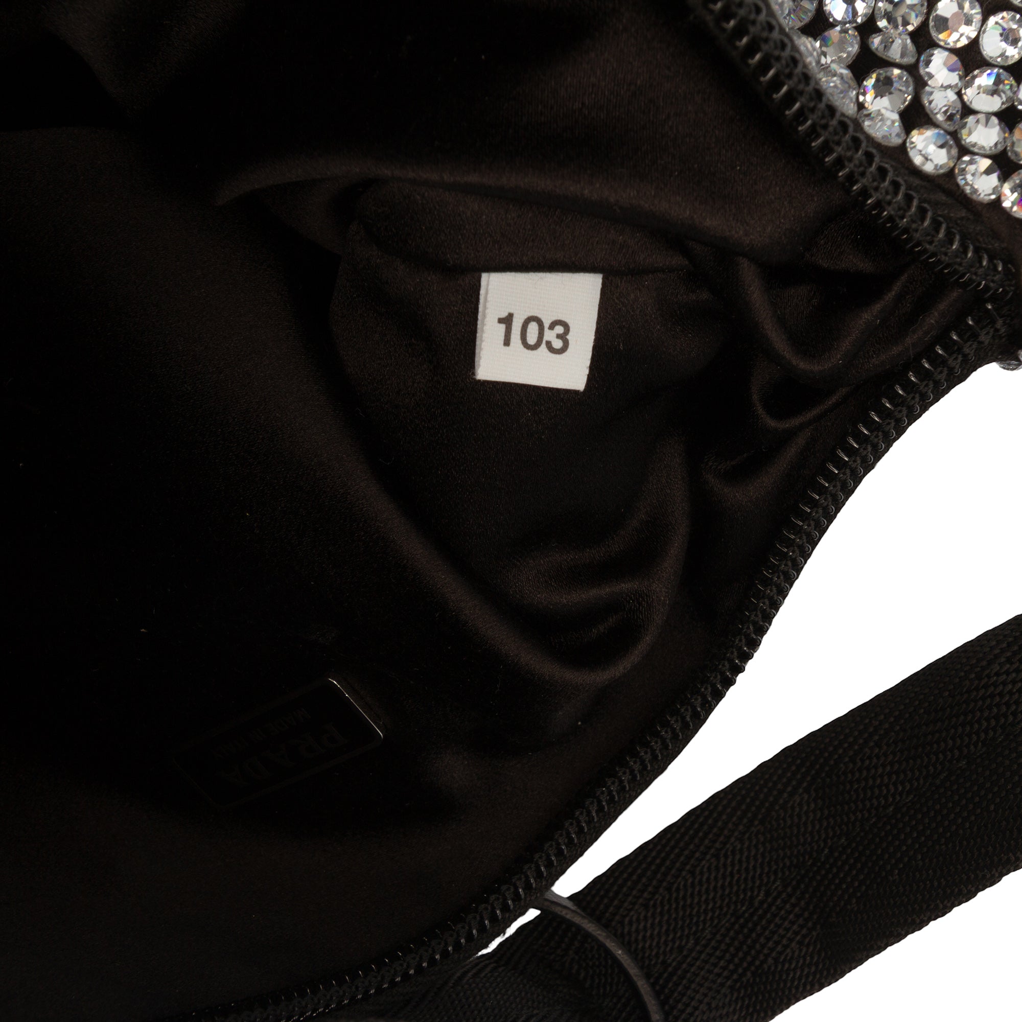 Mini Satin Crystal Re Edition 2000 Shoulder Bag